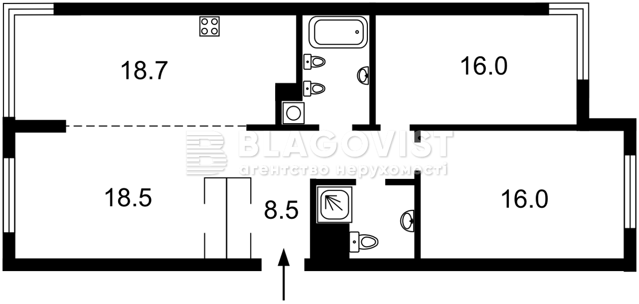 Квартира Q-4742, Юнацька (Жуляни), 19, Київ - Фото 4