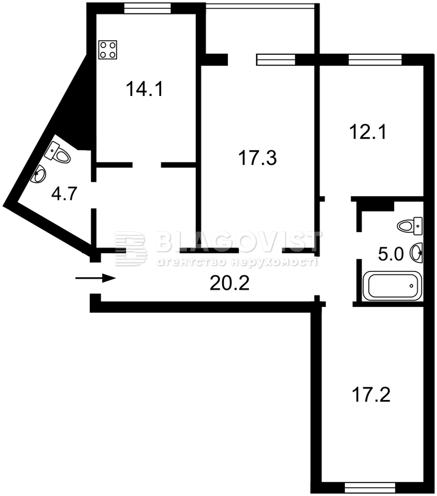 Квартира D-40085, Урловская, 34, Киев - Фото 6