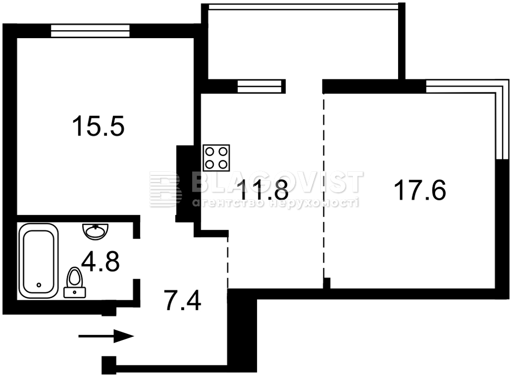 Квартира Q-5550, Петрицкого Анатолия, 15, Киев - Фото 7