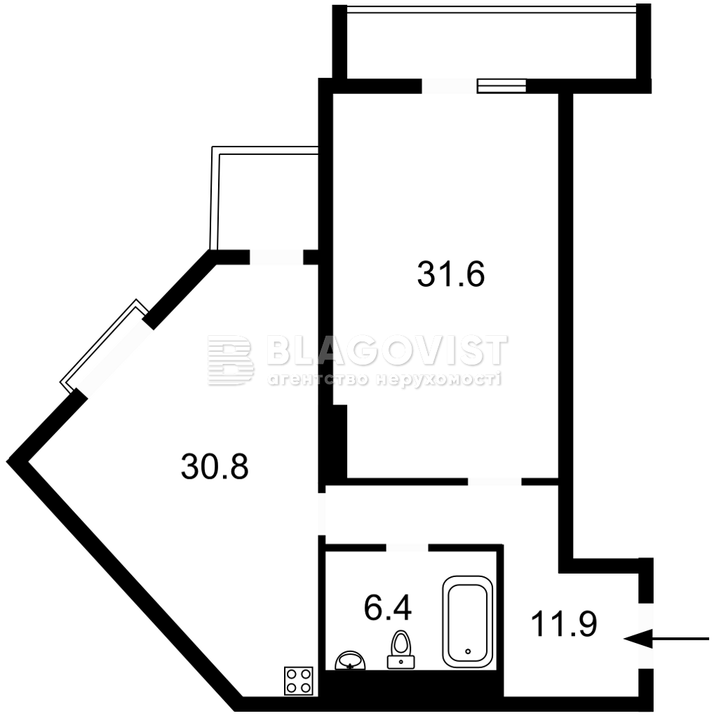 Квартира F-47962, Коновальца Евгения (Щорса), 44а, Киев - Фото 6