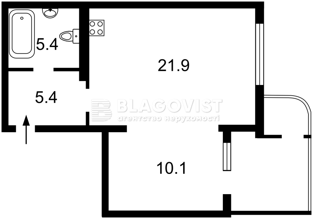 Квартира R-69575, Кондратюка Юрия, 3, Киев - Фото 8