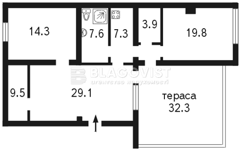 Квартира K-10857, Оболонская набережная, 19, Киев - Фото 2