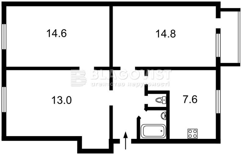 Квартира F-34388, Вернадського Академіка бул., 73, Київ - Фото 2